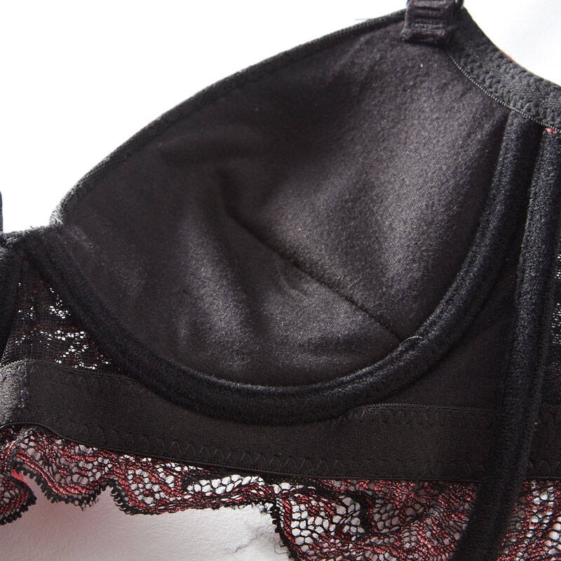 都市丽人蕾丝内衣 时尚女士蕾丝文胸b杯 黑色 80b