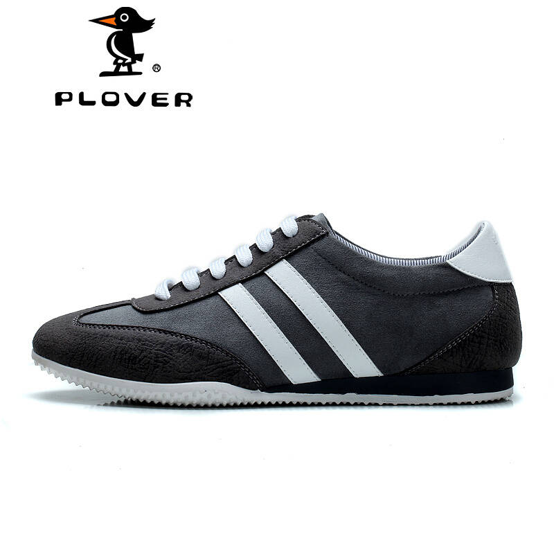 plover休闲鞋帆布鞋男鞋子运动男板鞋慢跑鞋a17014 a17014灰色 39