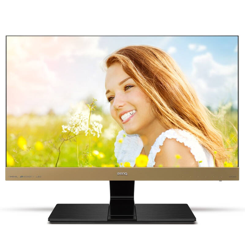 明基(benq)ew2440l 24英寸土豪金amva 广视角 窄边框内置音箱 滤蓝光