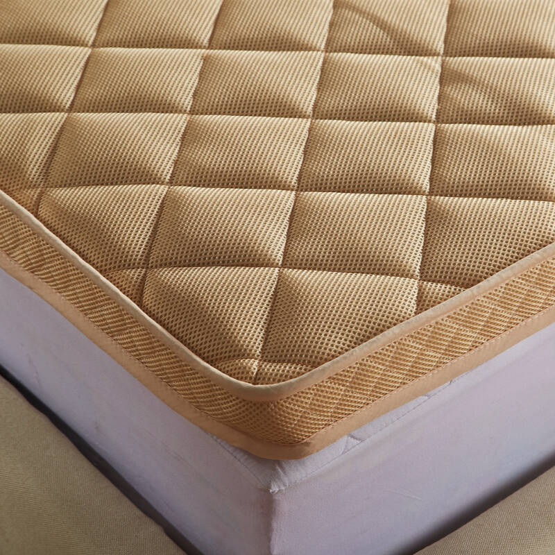 方若3d绗绣竹炭立体床垫 驼色 1.5*2米床约重4公斤.