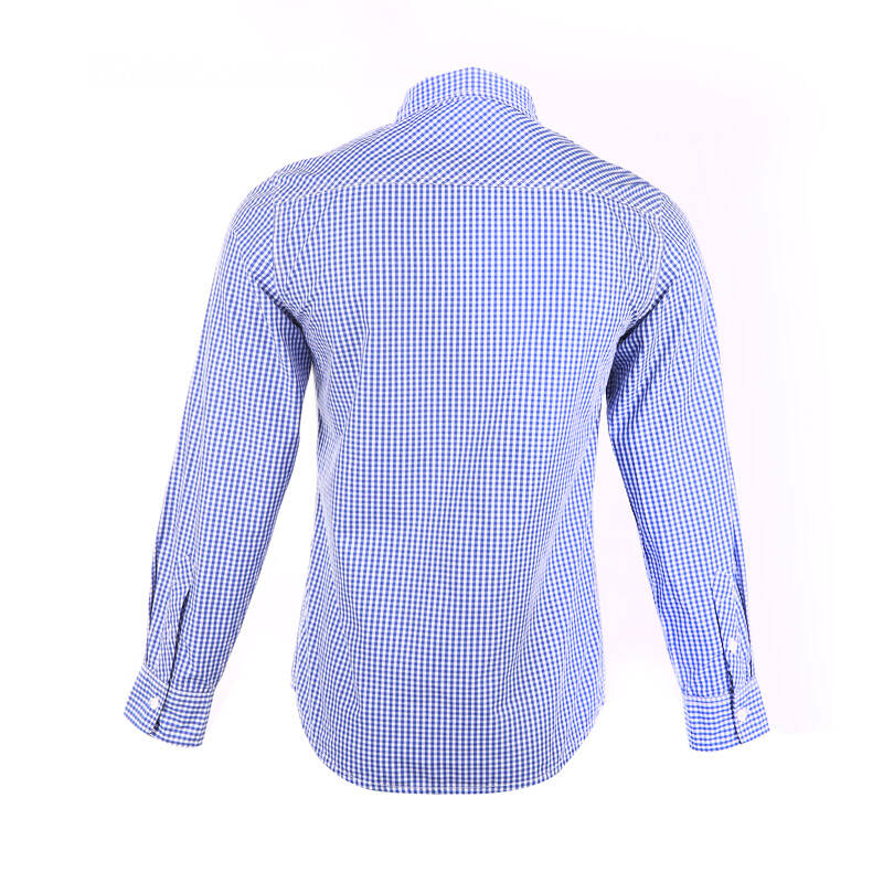 鸿星尔克erke 男士时尚舒适长袖衬衫 品蓝 4xl