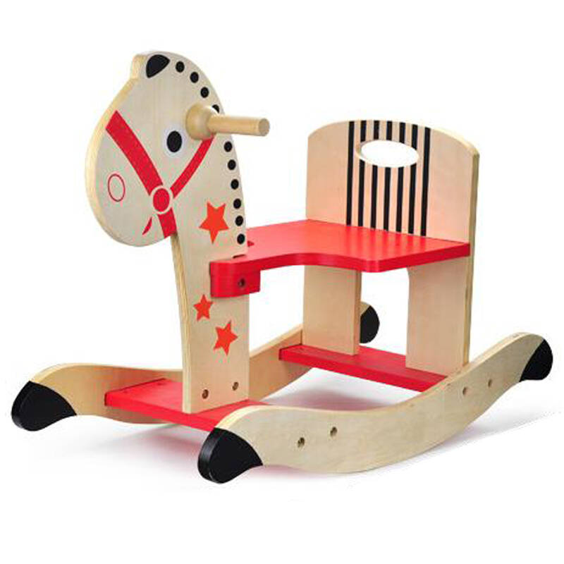 智立方特宝儿木马摇马 积木拼插儿童小木马摇椅玩 宝宝木马摇摇马1-3