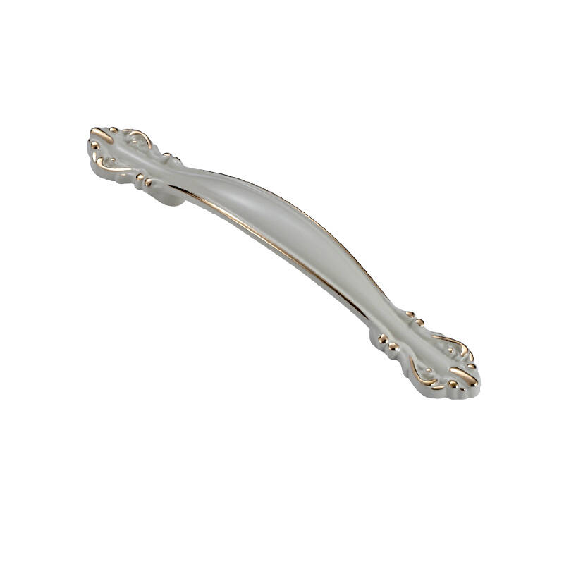 卡贝cobbe简约衣柜抽屉橱柜门五金欧式拉手 象牙白 96孔单只