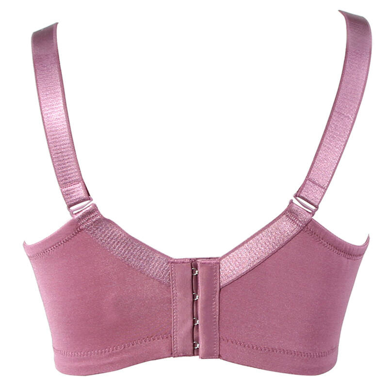 岱小胸平胸中厚上托聚拢调整型防走光抹胸式女士文胸罩 魅力紫 34/75b
