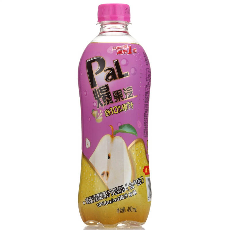 健力宝 爆果汽 蜂蜜雪梨果汁饮料 含气型 480ml*15瓶