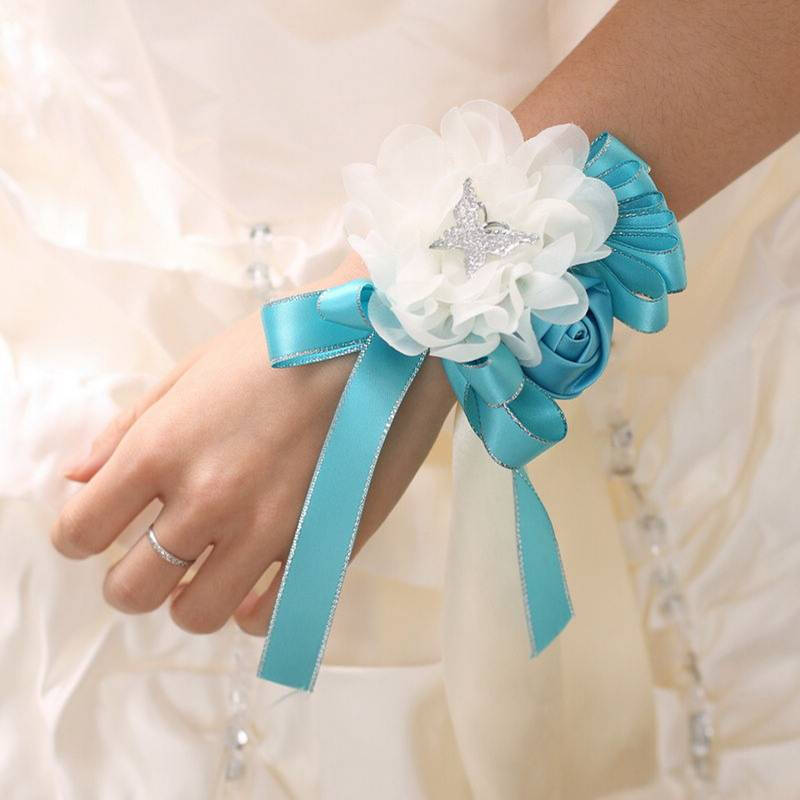 新娘手捧花 手腕花 新郎伴娘胸花 签到笔 婚庆用品 结婚典礼摆件 婚纱