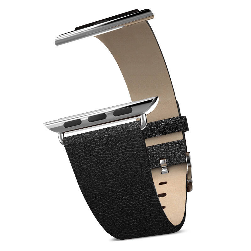 isido 真皮智能手表表带 适用于苹果手表带/apple watch 黑 42mm