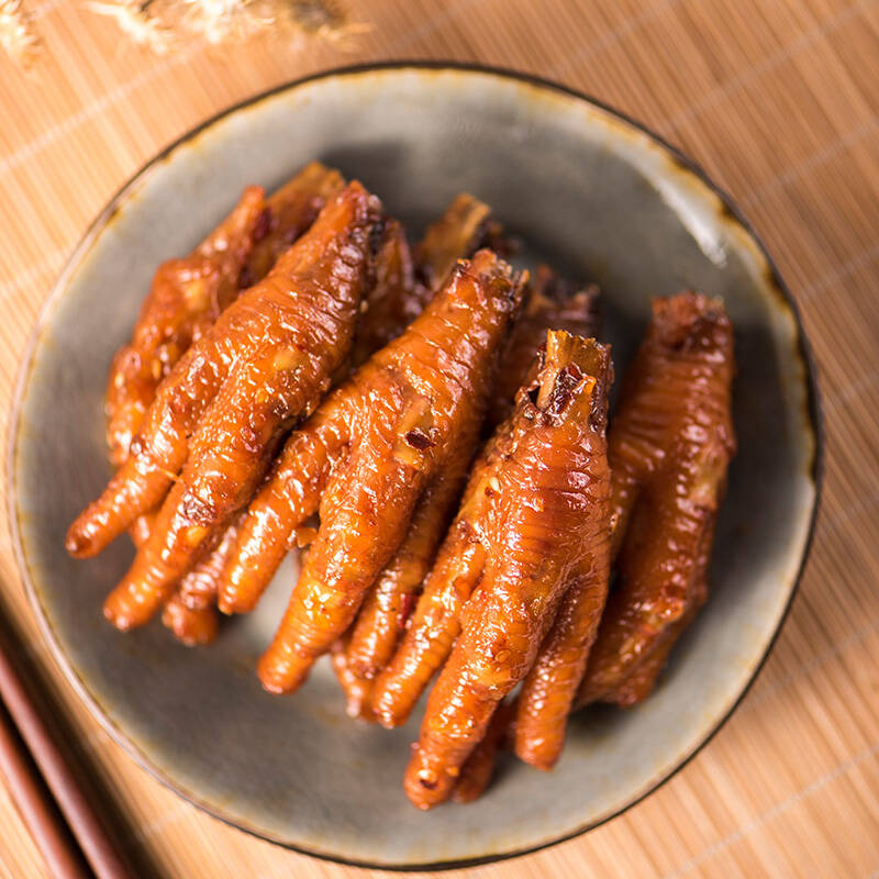 来伊份 凤爪260gx2袋 休闲零食 即食卤味鸡爪 鸡脚