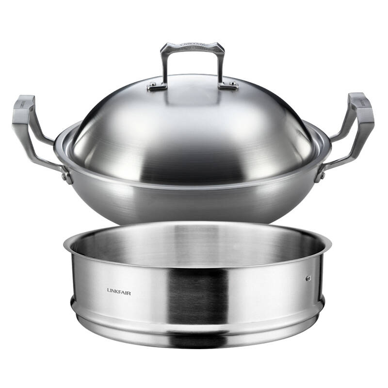 凌丰(linkfair)雷特系列炒蒸多用锅(炒锅 蒸笼)