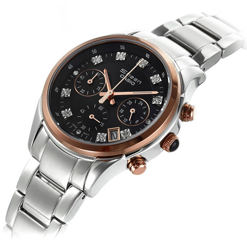 卡西欧(casio)手表情侣表对表 钢带一对表 ef-530p-1a_shn-5003p-1a