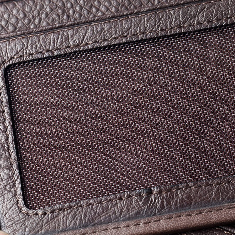 海森梅尔horsemen 鸵鸟皮男士钱包 真皮短款多卡位男式钱夹610101 啡