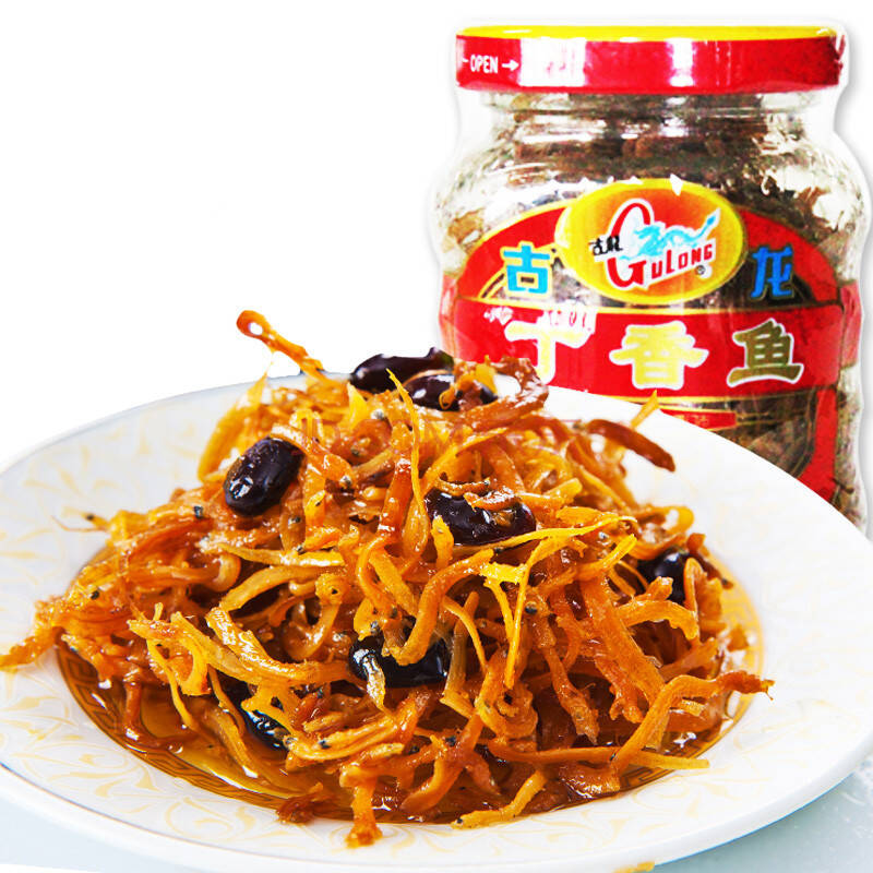 古龙丁香鱼罐头110g/瓶 方便食品