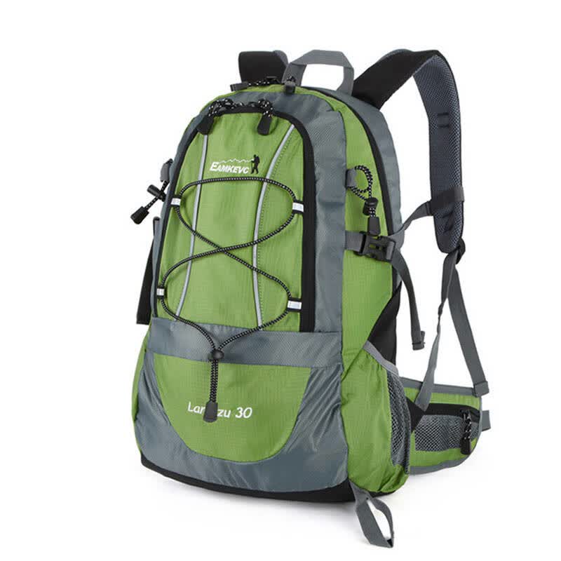 伊凯文 户外 双肩背包 30l 旅行包 登山包846 绿色 均码