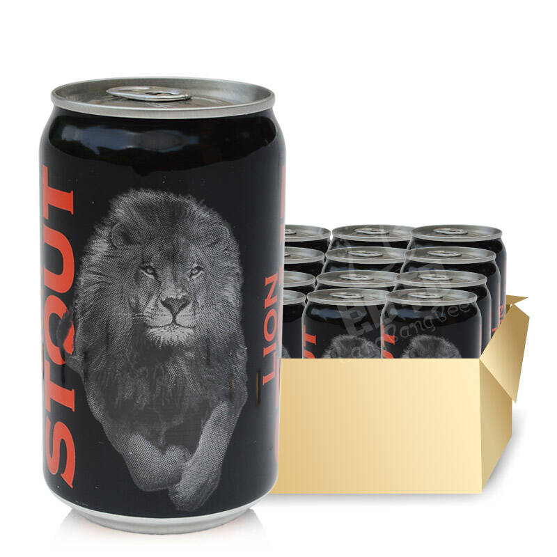 进口烈性黑啤酒 雄狮烈性黑啤酒 高麦芽度黑啤酒330mlx24听装