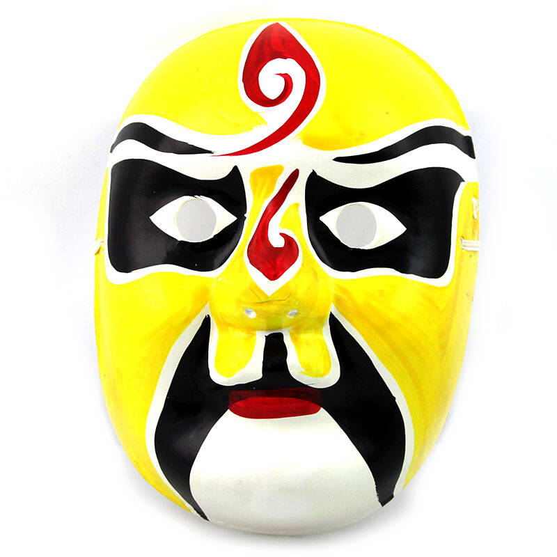 手绘石膏纸浆面具 中式国粹 变脸道具 工艺京剧脸谱面具 宇文成都