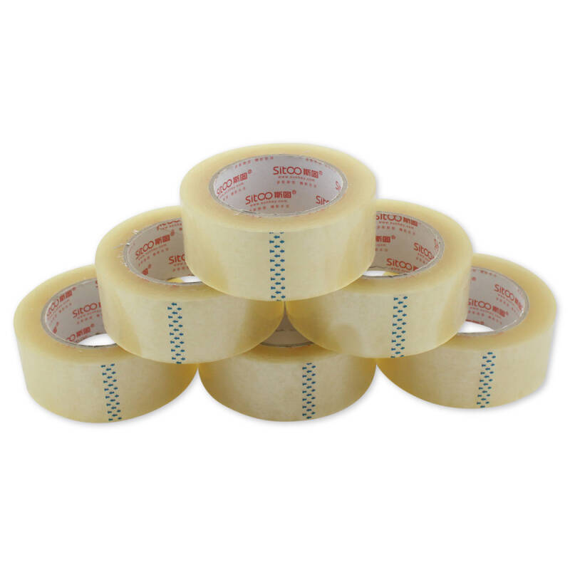 斯图牌 胶带 超透封箱胶带 透明胶带 胶条 高粘度 黄色胶带 包装胶带