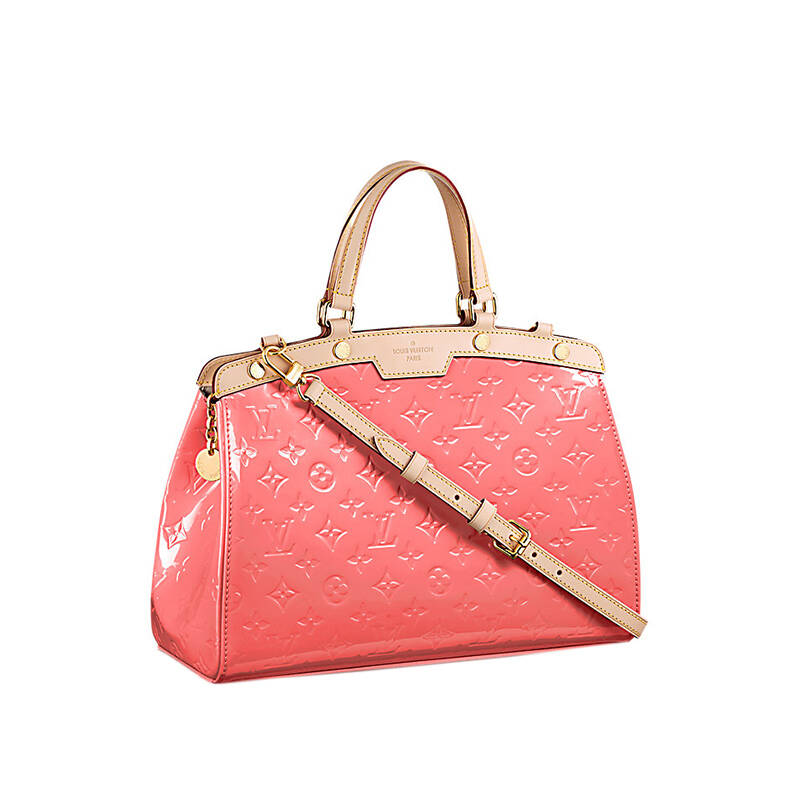 路易威登louisvuitton lv包包正品女包浅粉色真皮手提斜挎包m90262