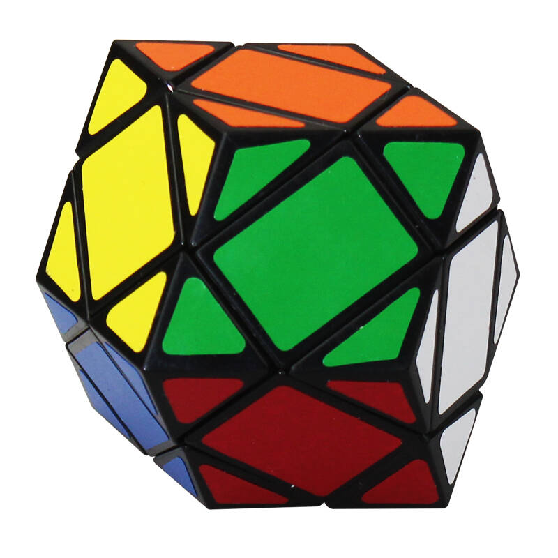 蓝蓝六轴3阶菱面 三阶异形魔方 菱面黑色