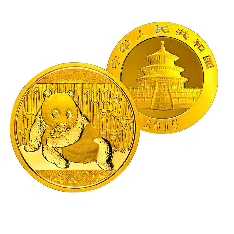 中国金币 2015年熊猫纪念币 1/4盎司金币