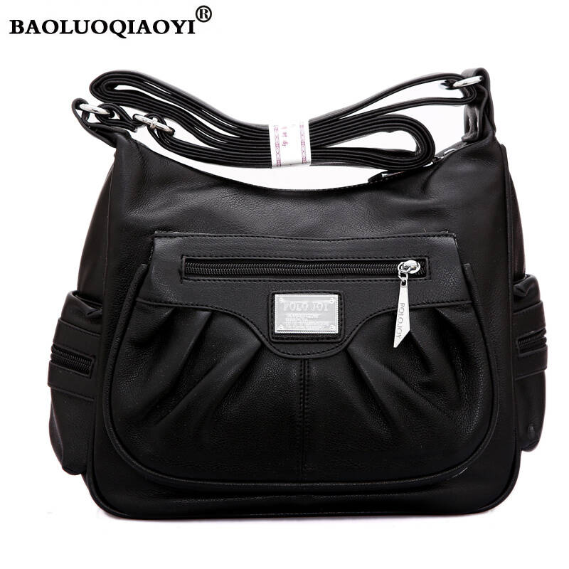 保罗乔伊女包 2015春季新款女包韩版时尚褶皱斜挎包单肩包斜跨小包