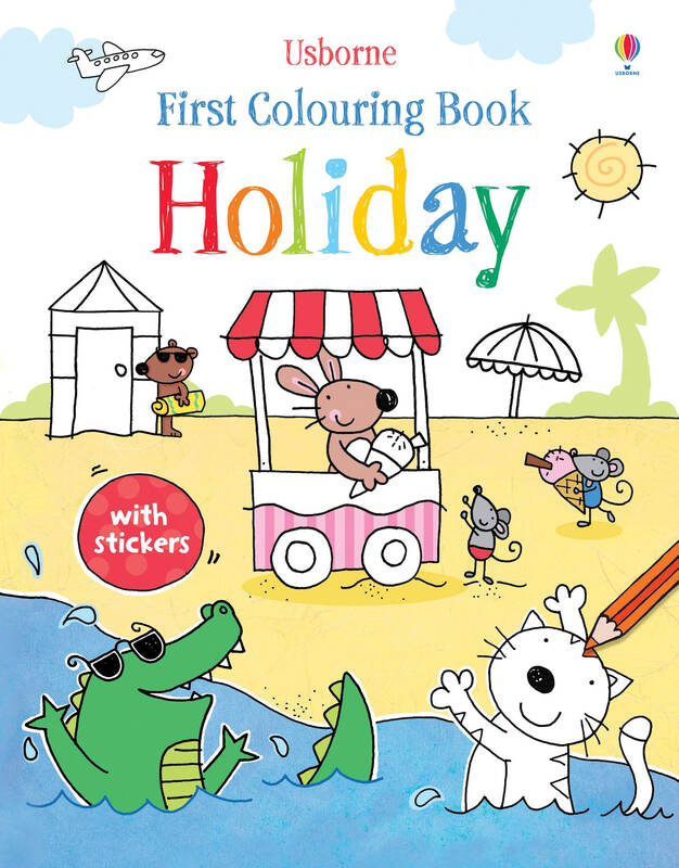 first colouring book holiday