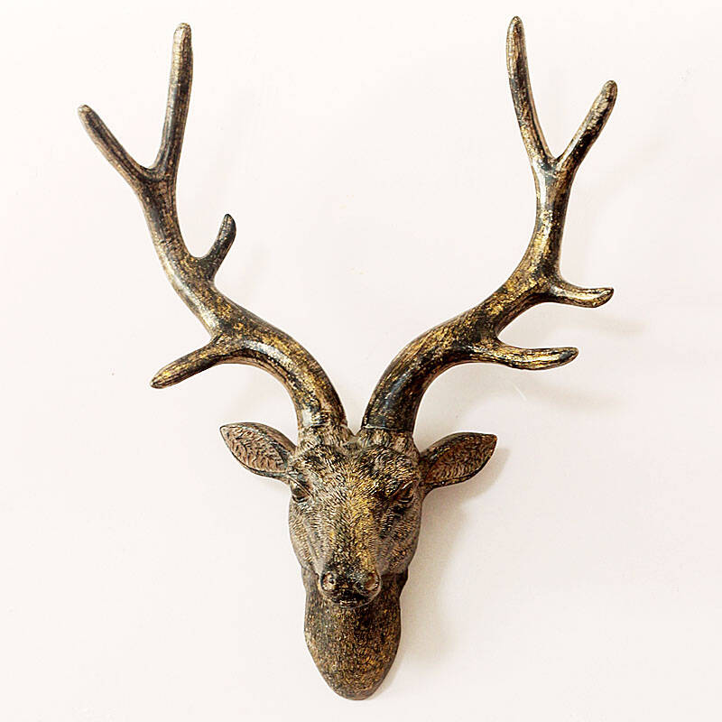 0满950.0减50.0 规格: 黑色 金色小鹿头壁挂  1件  颜色  数量