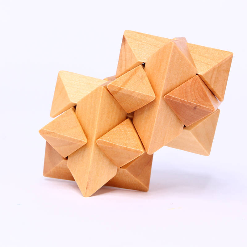 玩具木质孔明锁鲁班锁小孩学生学校六一儿童节礼物创意好玩 双子星