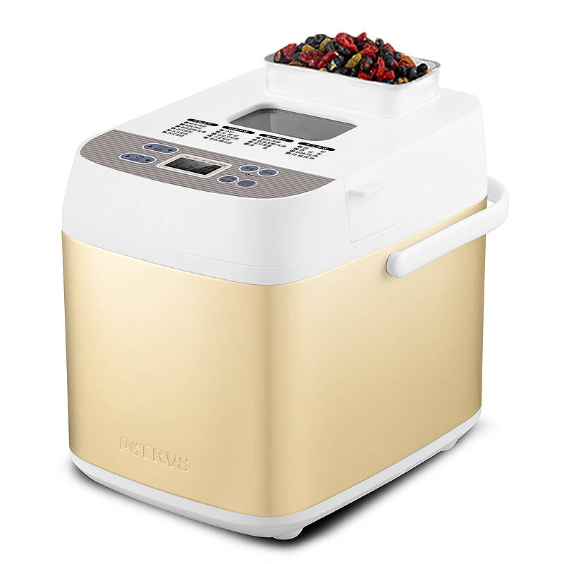 柏翠(petrus)自动撒果料面包机 黄金转速 冰淇淋功能 pe6260【京东