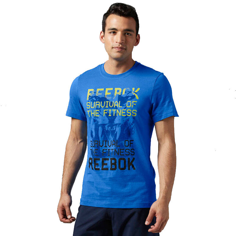reebok 锐步 男子 短袖t恤 aa9310 蓝色 m