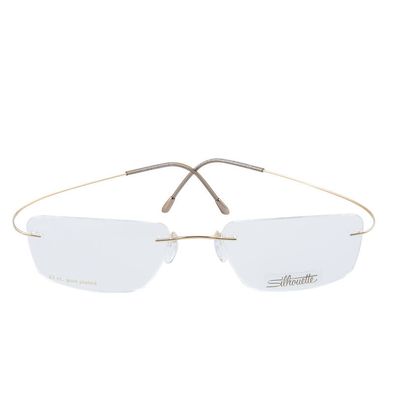 诗乐(silhouette)无框眼镜框架包金近视镜架金丝镜框5389 金色c6051
