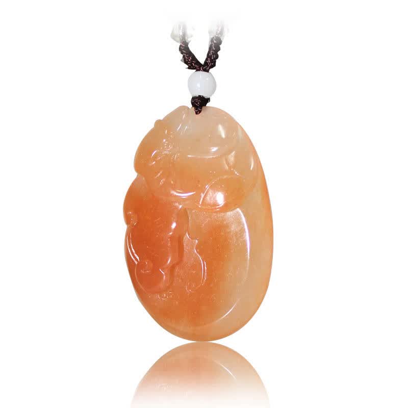 玖色珠宝城 玖色新疆天然克拉玛依金丝玉吊坠 宝石光精品 10259 福寿
