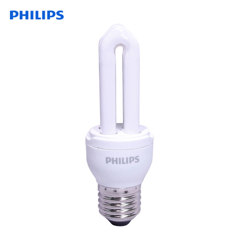 飞利浦节能灯标准型3w 5w 8w 11w 14w 18w 23w/e27大螺口u型节能灯 8w