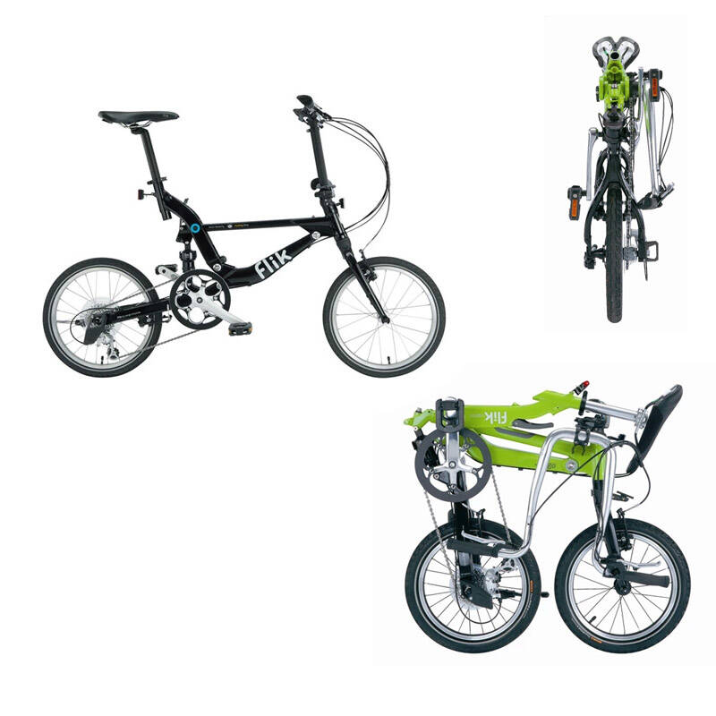 topeak jango flik横向9速折叠车18寸折叠车后避震台湾产 黑色