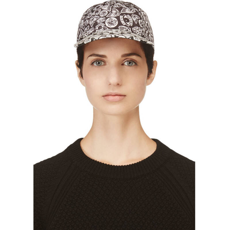 高田贤三/kenzo multi-logo 黑色白色帽子 图片色