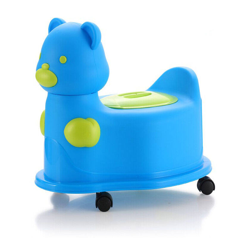 宝贝时代(babyyuga)儿童坐便器 婴幼儿马桶 宝宝座便器便盆 宝蓝有轮