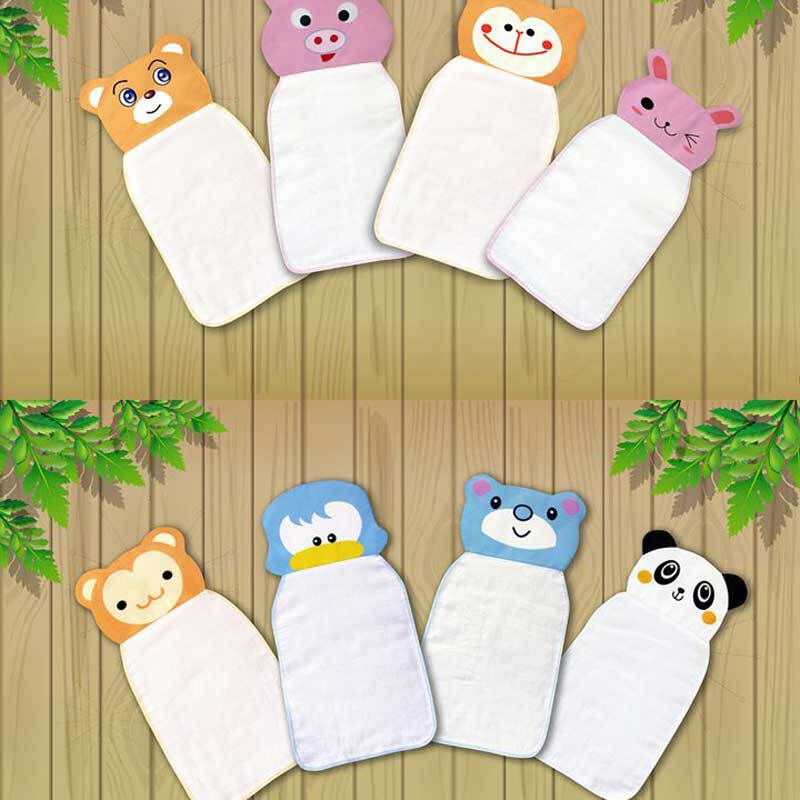 欧赛得萨 宝宝吸汗巾 造型垫背巾 加大码 两条装 儿童纱布隔汗巾 猴子