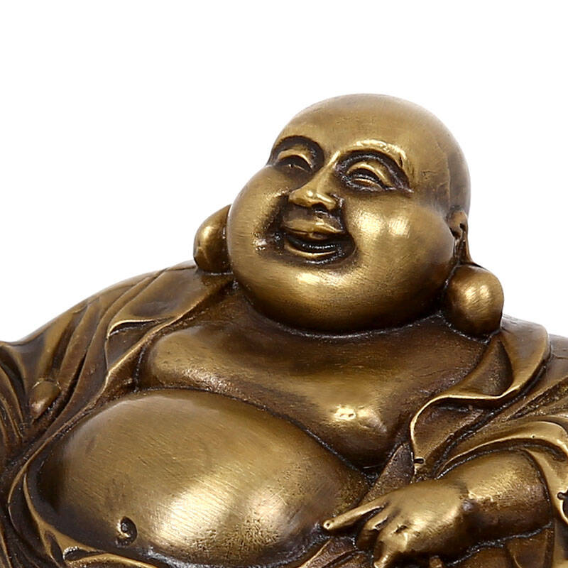 上善若水 铜弥勒佛摆件大肚佛像家居铜器工艺礼品1005 黄铜
