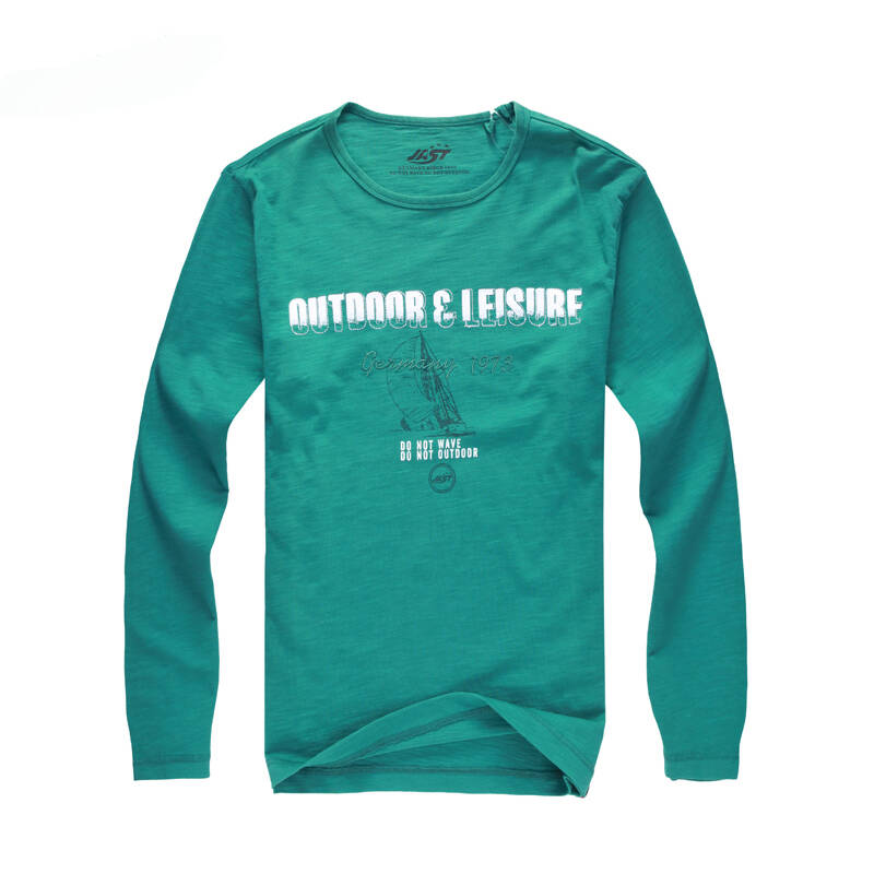 佳斯特(jast)春秋户外休闲男士长袖t恤纯棉圆领男t恤 三色可选
