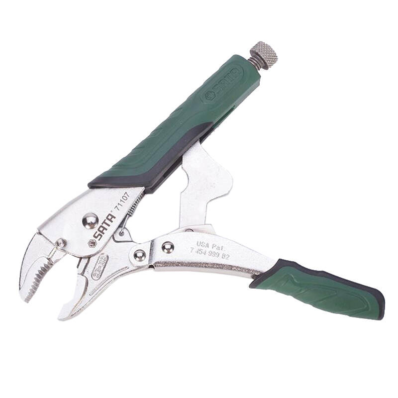 世达(sata)五金工具圆口带刃快速释放大力钳 7寸 71106