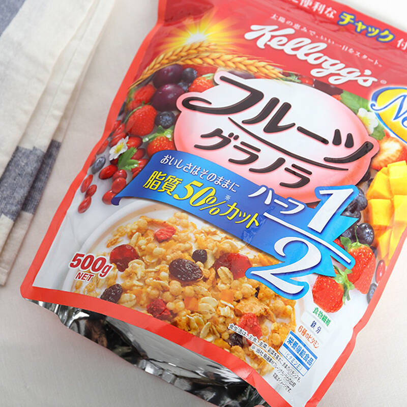 日本 家乐氏kellogg 麦片 水果麦片 谷物麦片 即食冲饮 营养早餐 燕麦