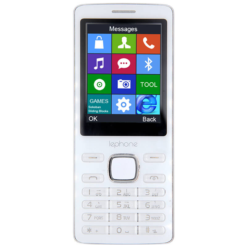 乐丰(lephone)手机k2 移动2g 老人手机 双卡双待 直板 按键 备用手机