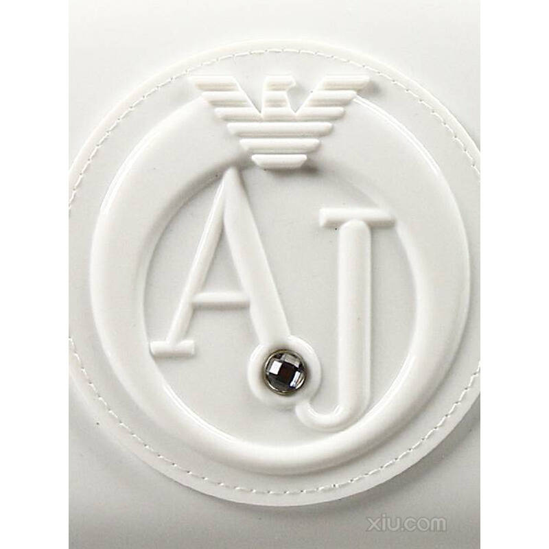 armani jeans 阿玛尼牛仔 2015秋冬新品 女士logo长款钱包 白色 f