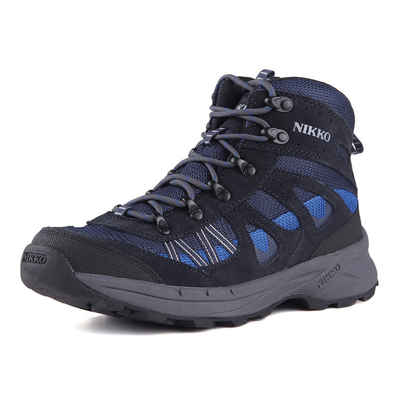 日高(nikko)户外男女耐磨高帮登山鞋户外保暖徒步鞋 002深蓝 36