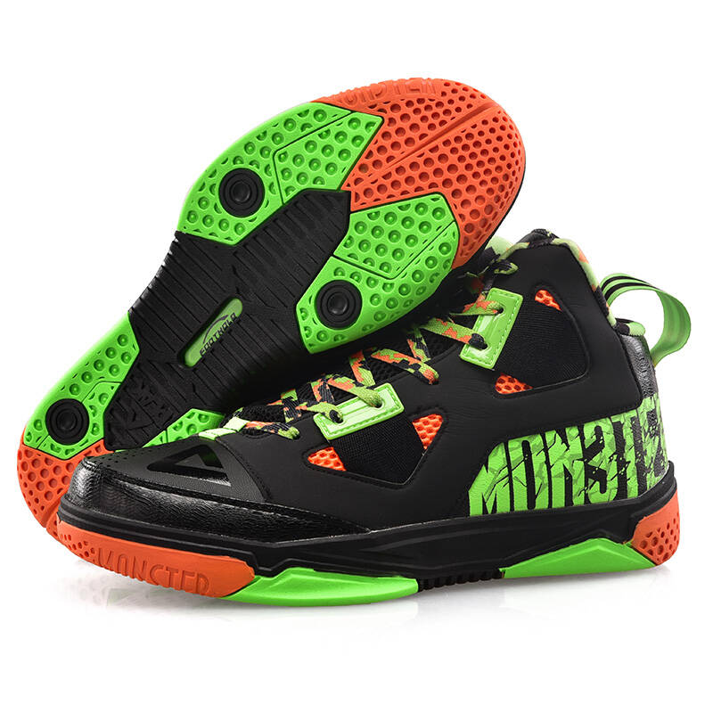 匹克篮球鞋男款春季2016新猛兽三代概念款透气高帮篮球鞋e53231a 黑色