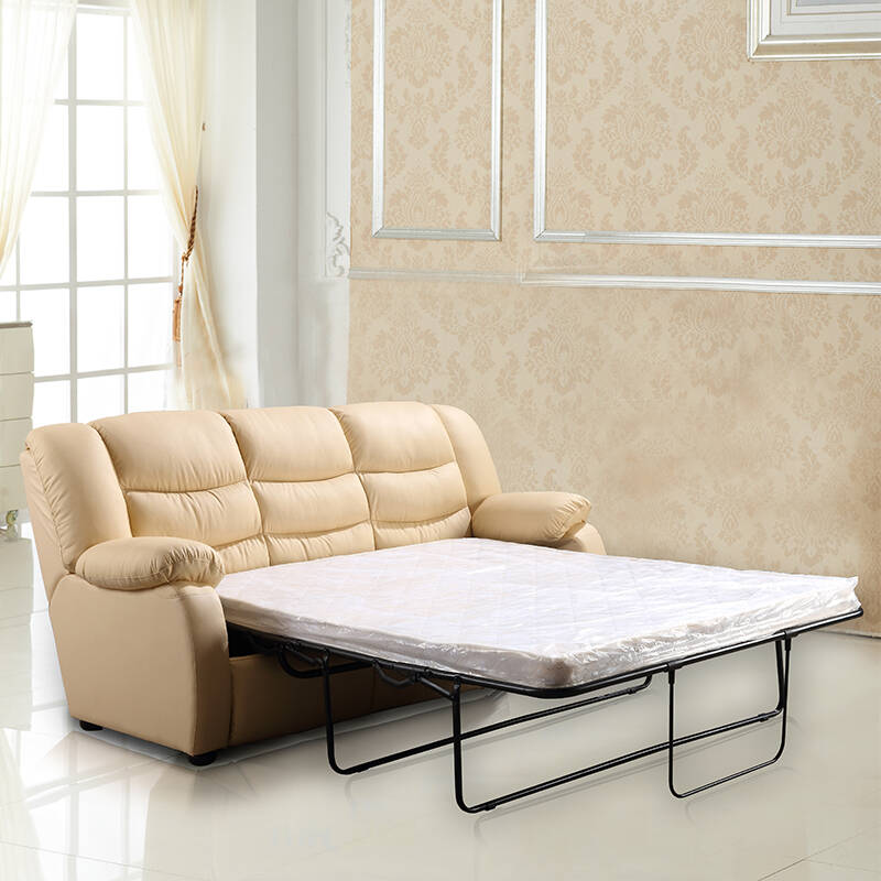 潘神 沙发床 头层真皮沙发床组合 三人位多功能沙发床多功能可折叠小