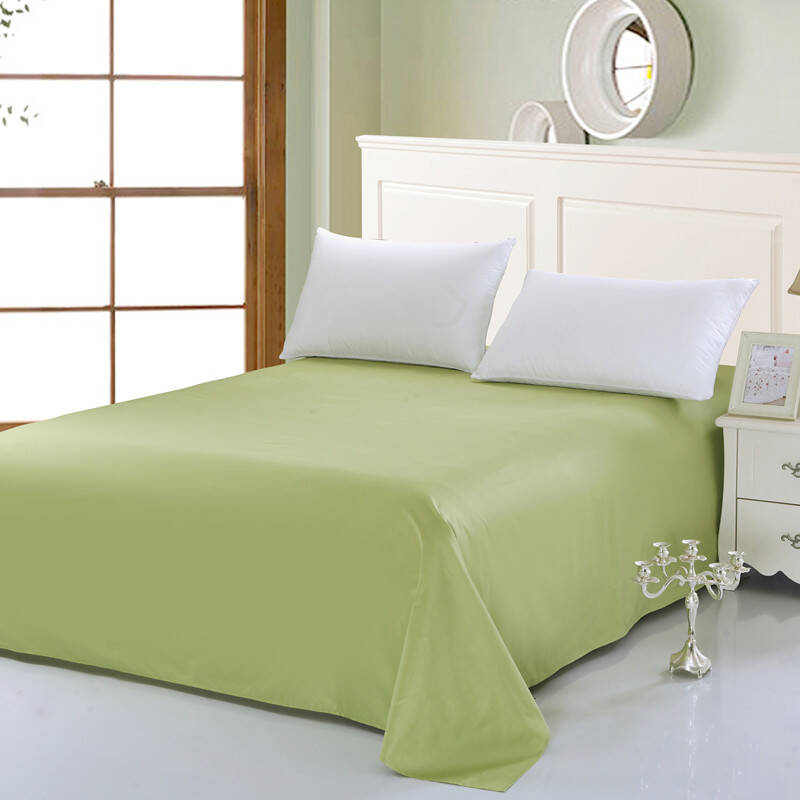 奥妮菲娅家纺 床上用品全棉纯棉活性纯色床单素色床单 圆角-粉玉 160*