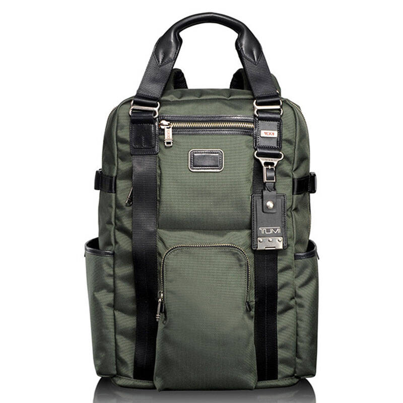 tumi/塔米 bravo系列 新品男士时尚手提双肩背包 男士书包 22380 绿色