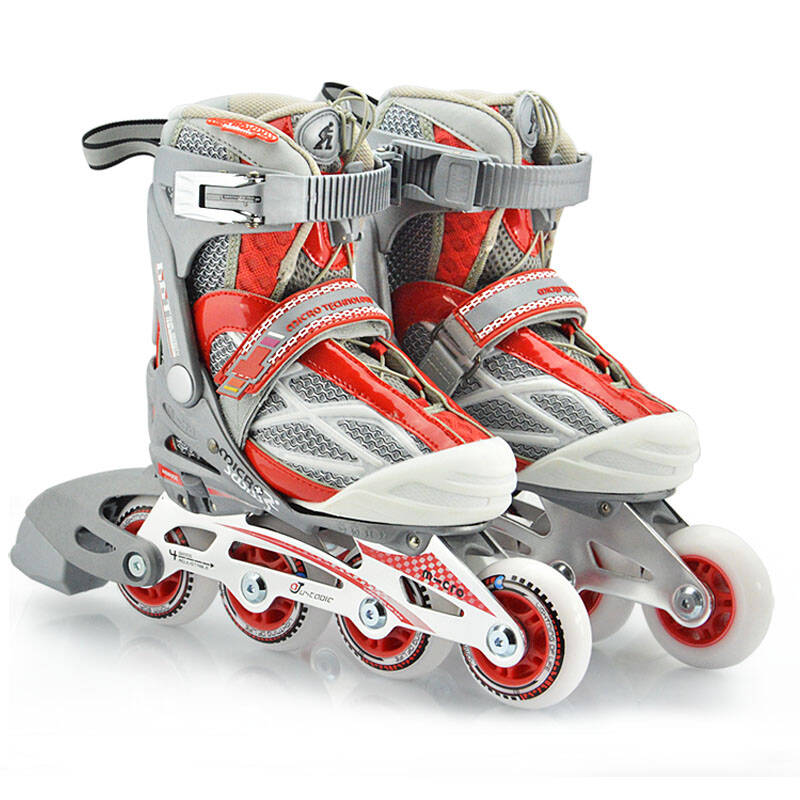 米高(m-cro)溜冰鞋儿童全套装 936轮滑鞋旱冰鞋可调
