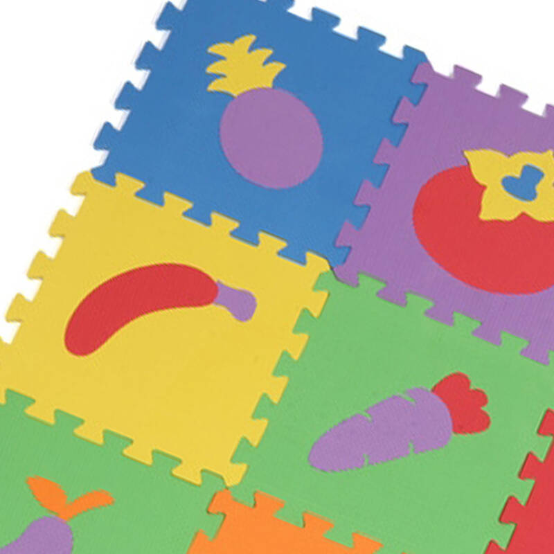 星期八 婴儿爬爬垫 宝宝超大爬行垫水果泡沫地垫 1008-x 水果图整套10