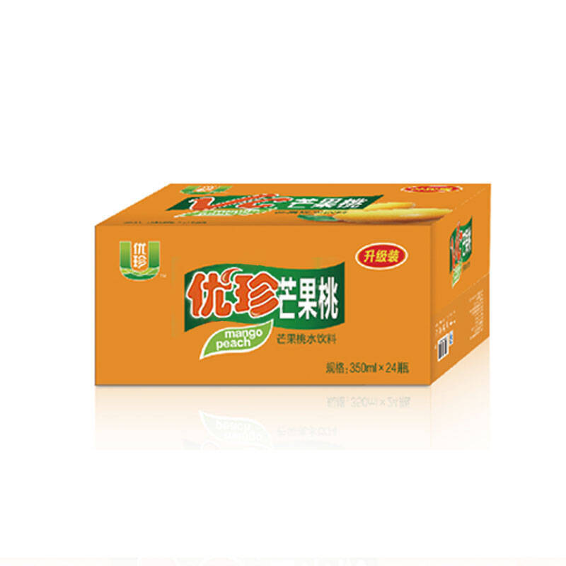 【优珍官方旗舰店】优珍出品 优珍芒果桃 芒果桃味饮料 350ml*24瓶/箱